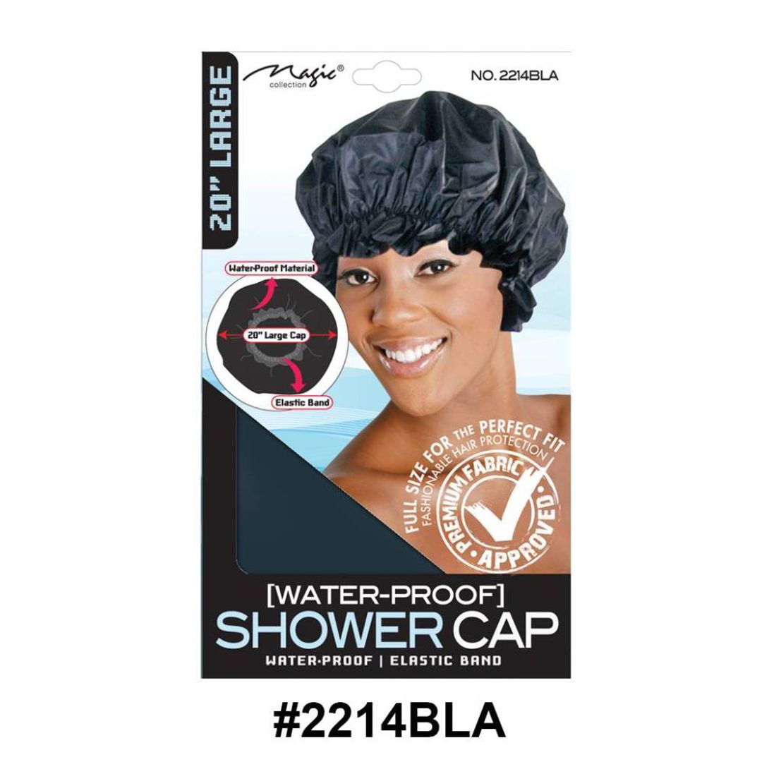 Magic Collection Women's Shower 20" Cap 2214bla
