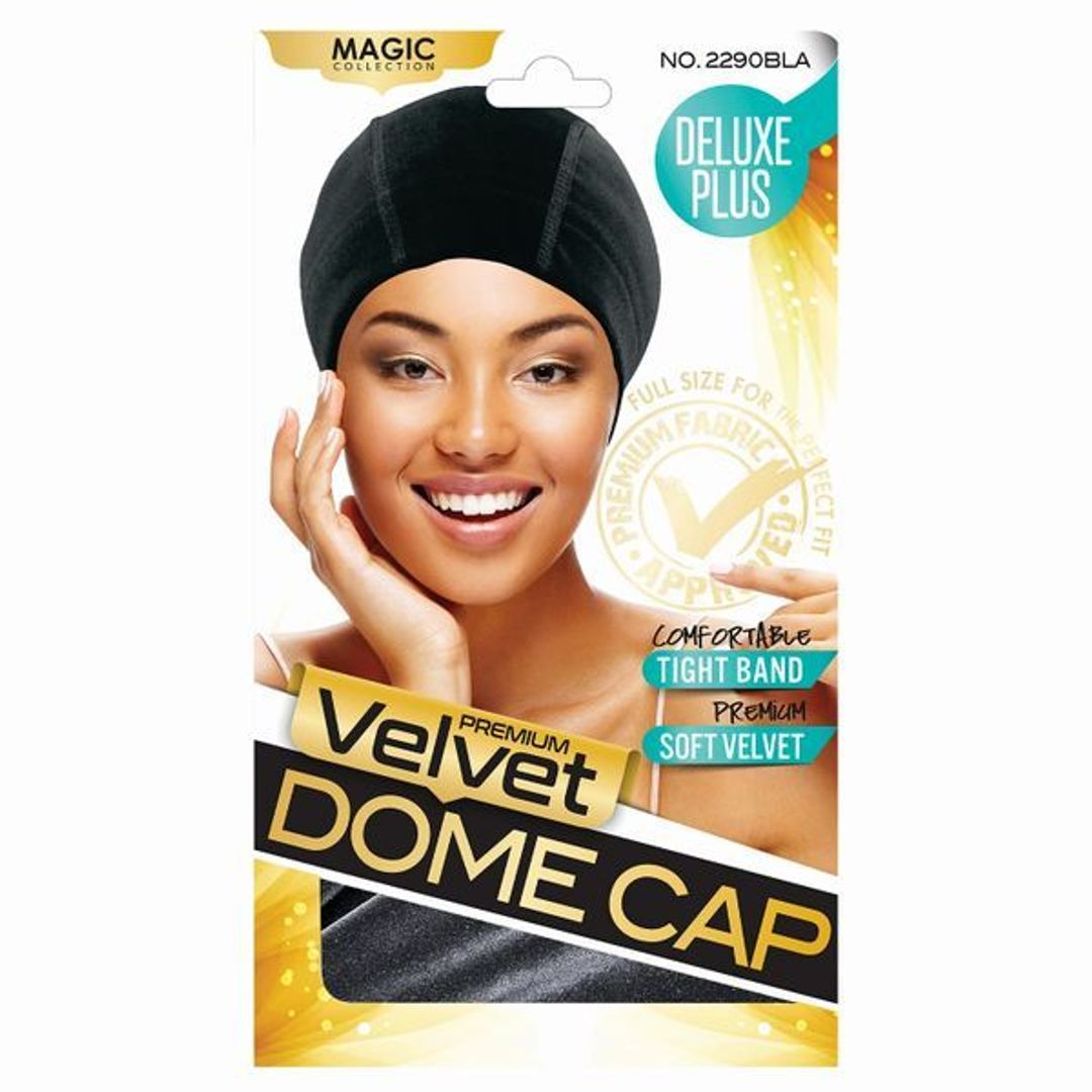 Magic Collection Velvet Dome Cap - 2290bla
