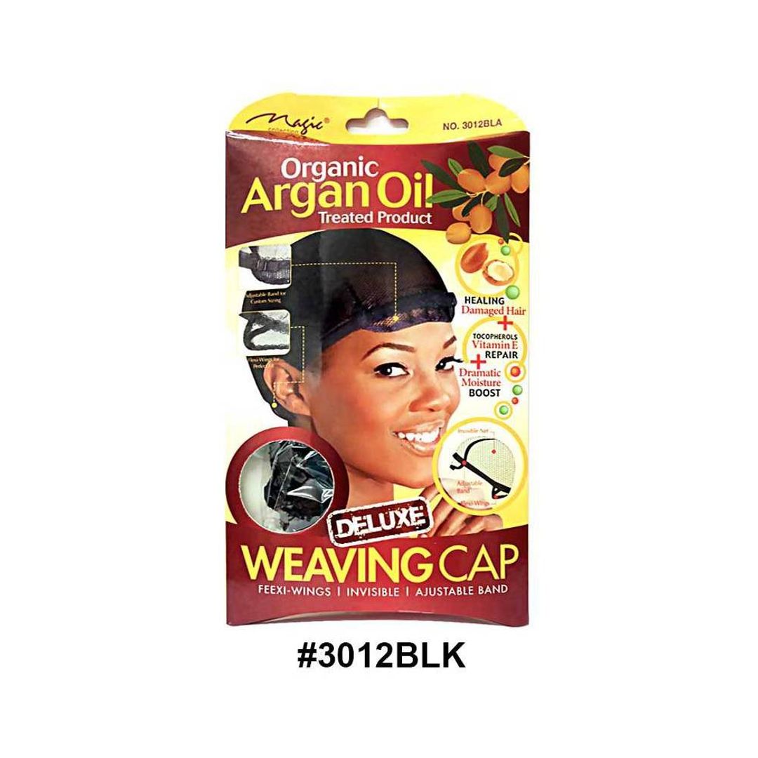 Magic Collection Women's Organic Argan Oil Treated Weaving Cap 3012blk