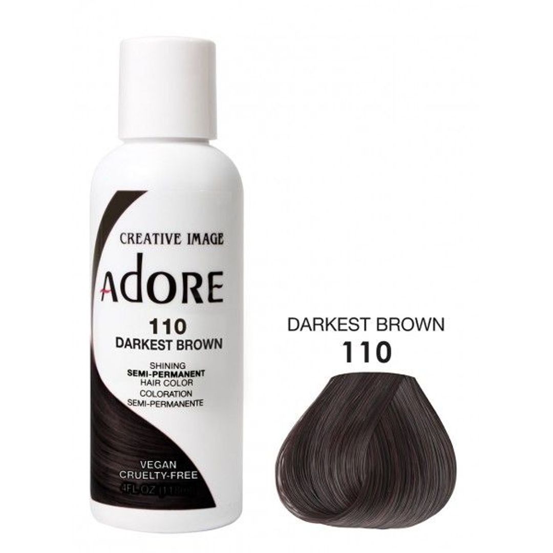 Adore Semi Permanent Hair Colour - Darkest Brown