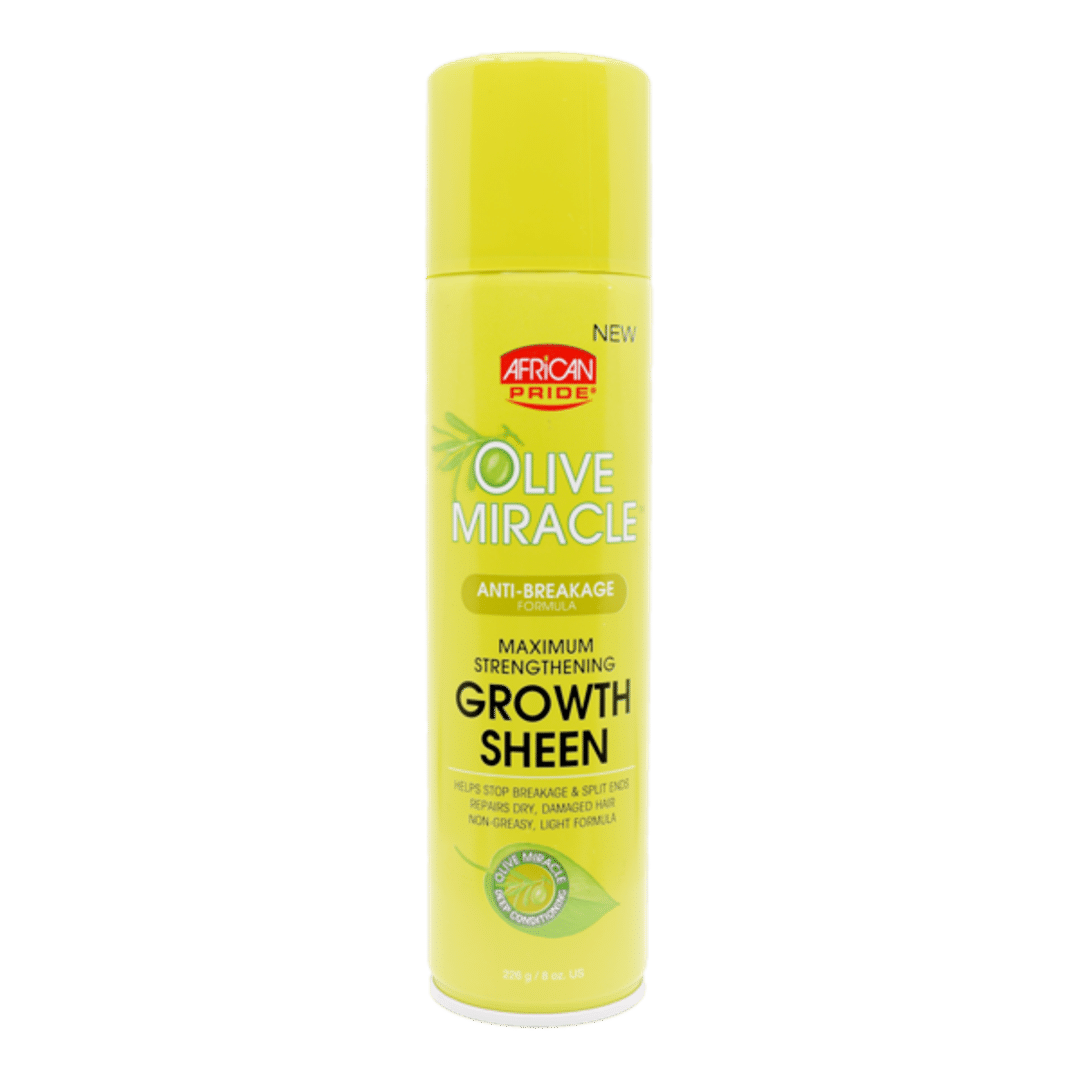 African Pride Olive Miracle Anti-Breakage Maximum Strengthening Growth Sheen - 226g
