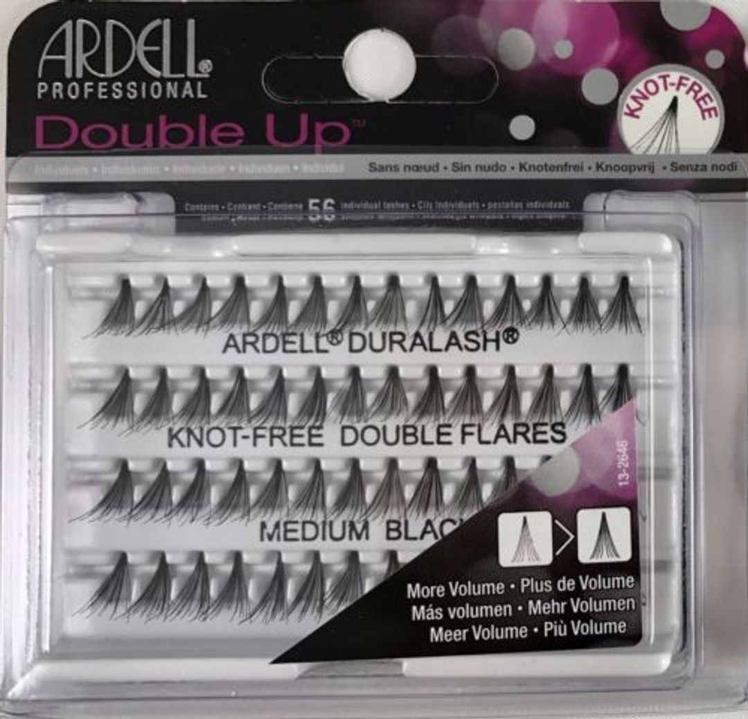 Ardell Double Individuals Knot Free Double Flares - Black Medium