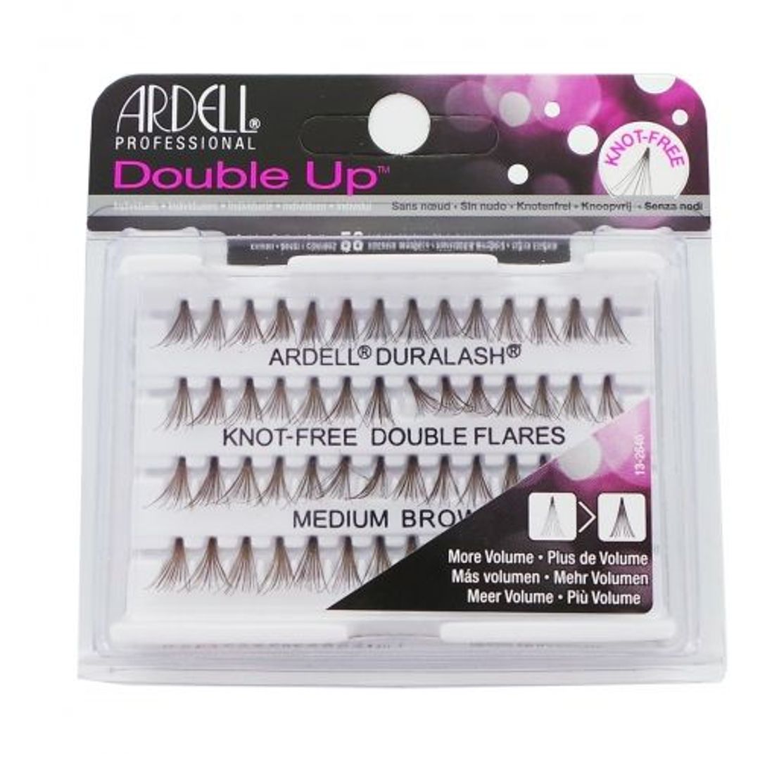 Ardell Duralash Double Up Knot-Free Double Flares - Brown Medium