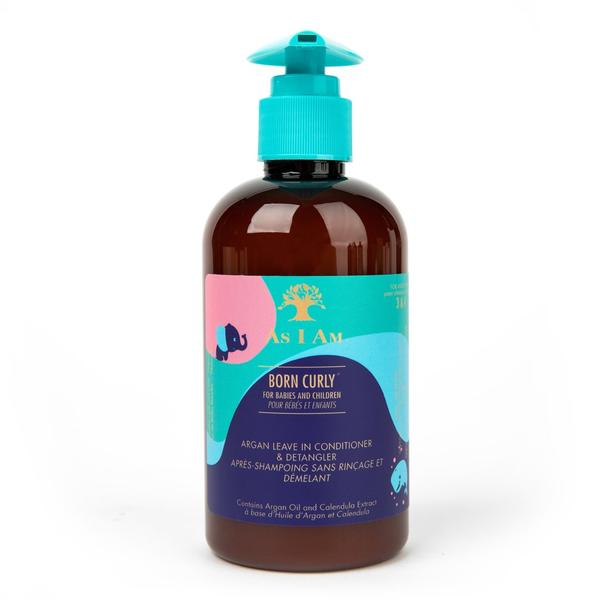 As I Am Born Curly Argan Leave-In Conditioner And Detangler - 8oz