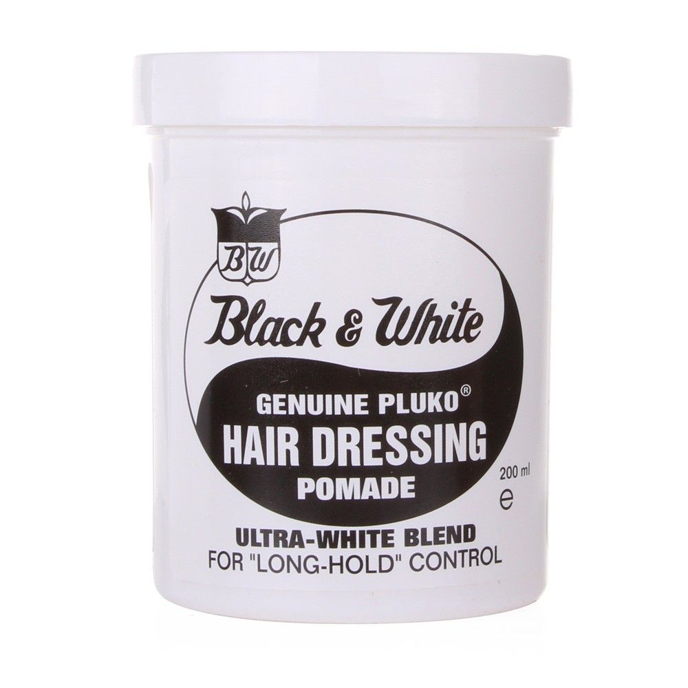 Black & White Genuine Pluko Hair Dressing Pomade - 200ml