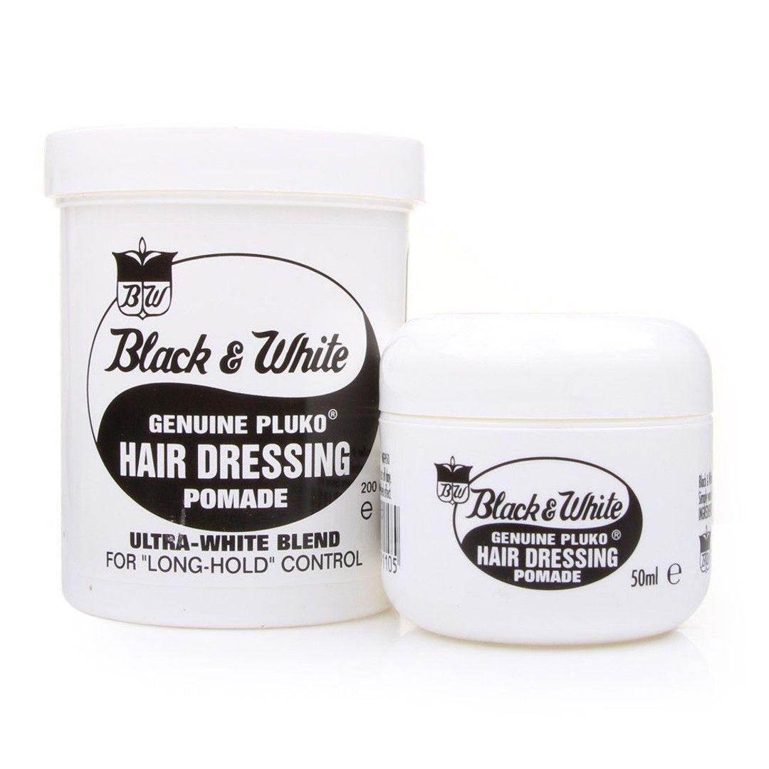 Black & White Genuine Pluko Hair Dressing Pomade - 200ml