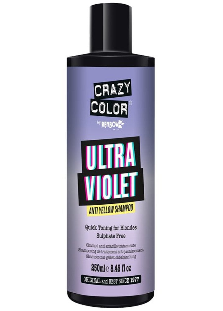 Crazy Color Rainbow Ultra Violet No Yellow Shampoo 250ml