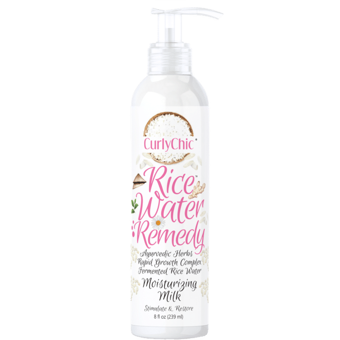 CurlyChic Rice Water Remedy Moisturizing Hair Milk - 8oz