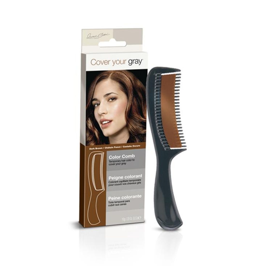 Cover Your Gray Color Comb - 10g,Dark Brown