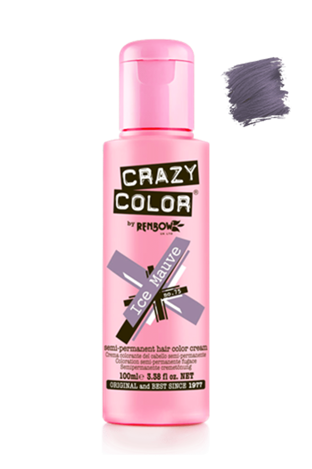 Crazy Color Semi Permanent Hair Color Cream - Ice Mauve