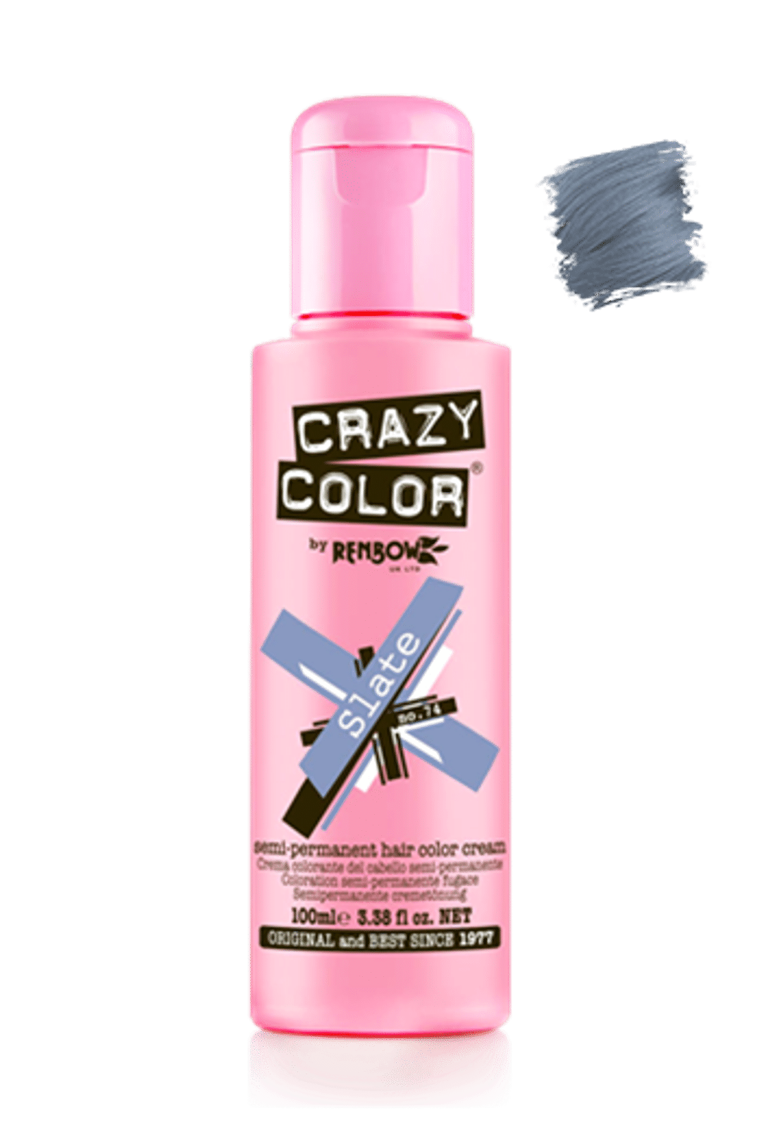 Crazy Color Semi Permanent Hair Color Cream - Slate