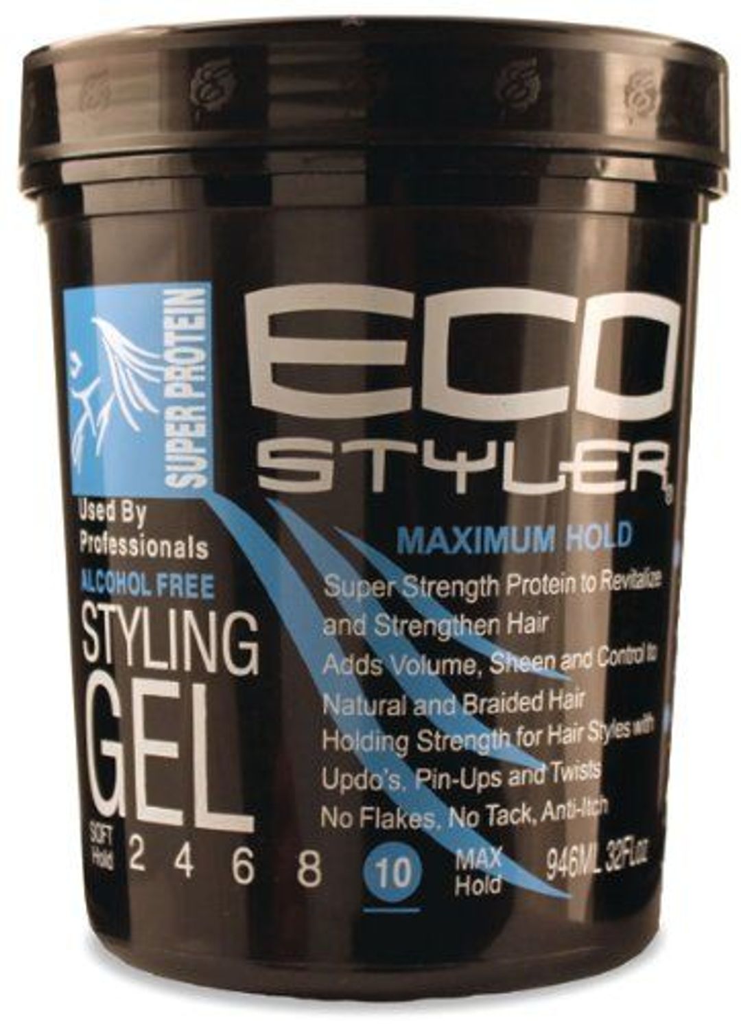 Eco Styler Professional Styling Gel Super Protein - 32oz