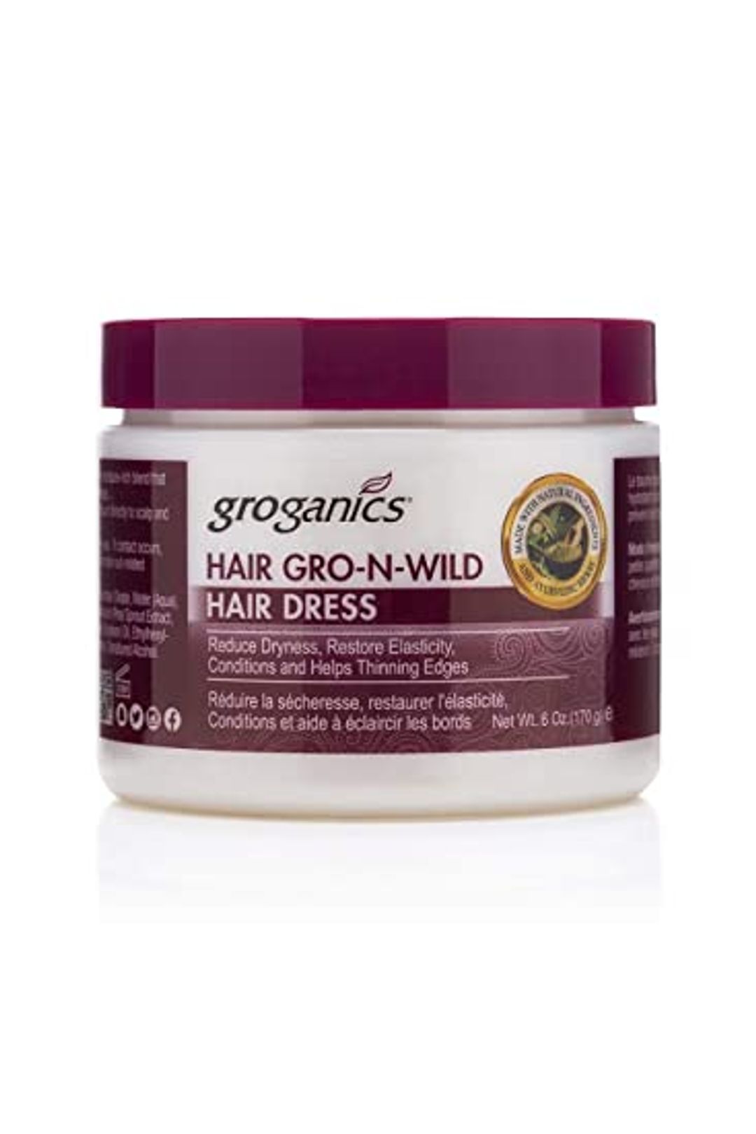 Groganics Hair Gro-n-wild Hair Dress - 6oz