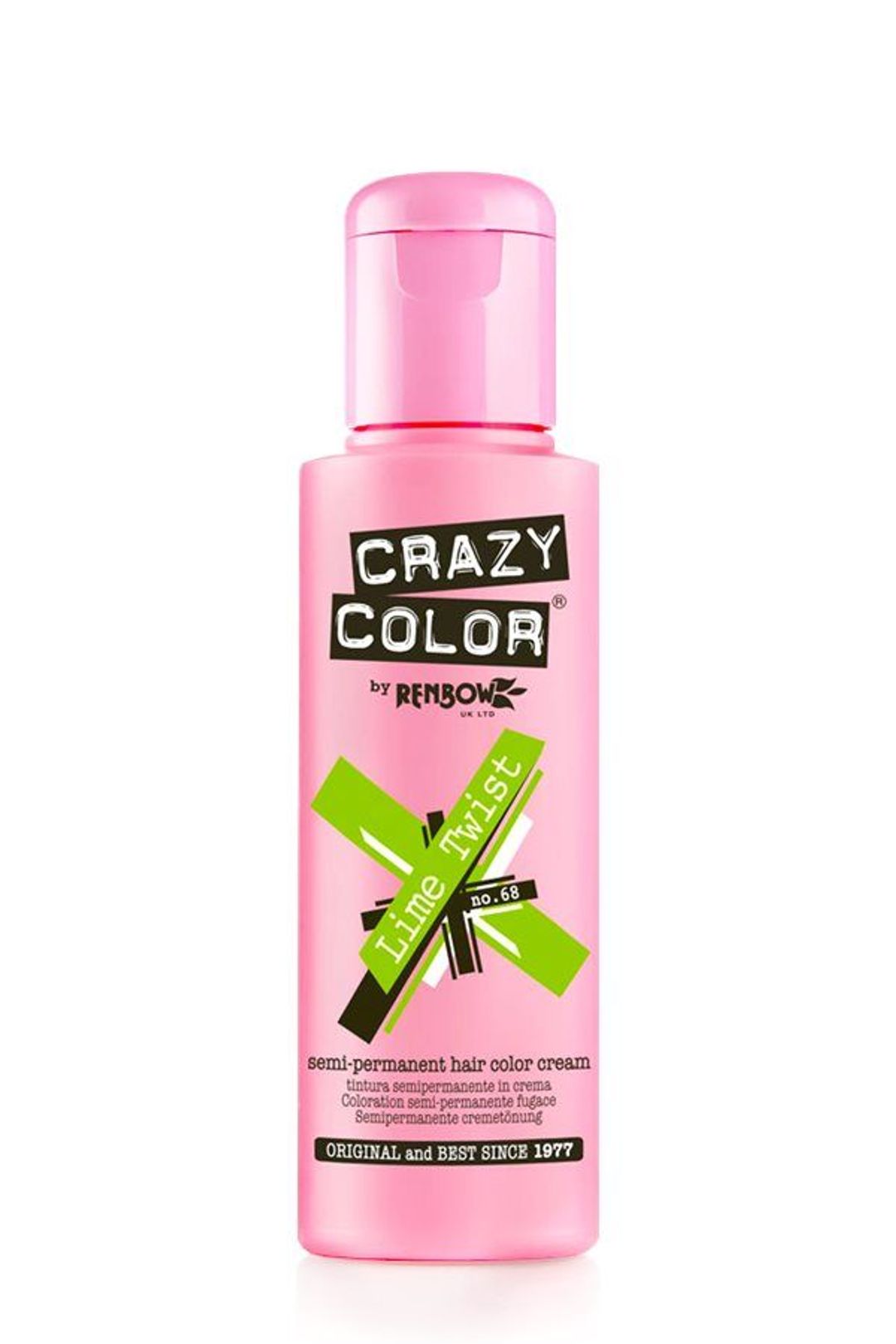 Crazy Color Semi Permanent Hair Color Cream - Lime Twist