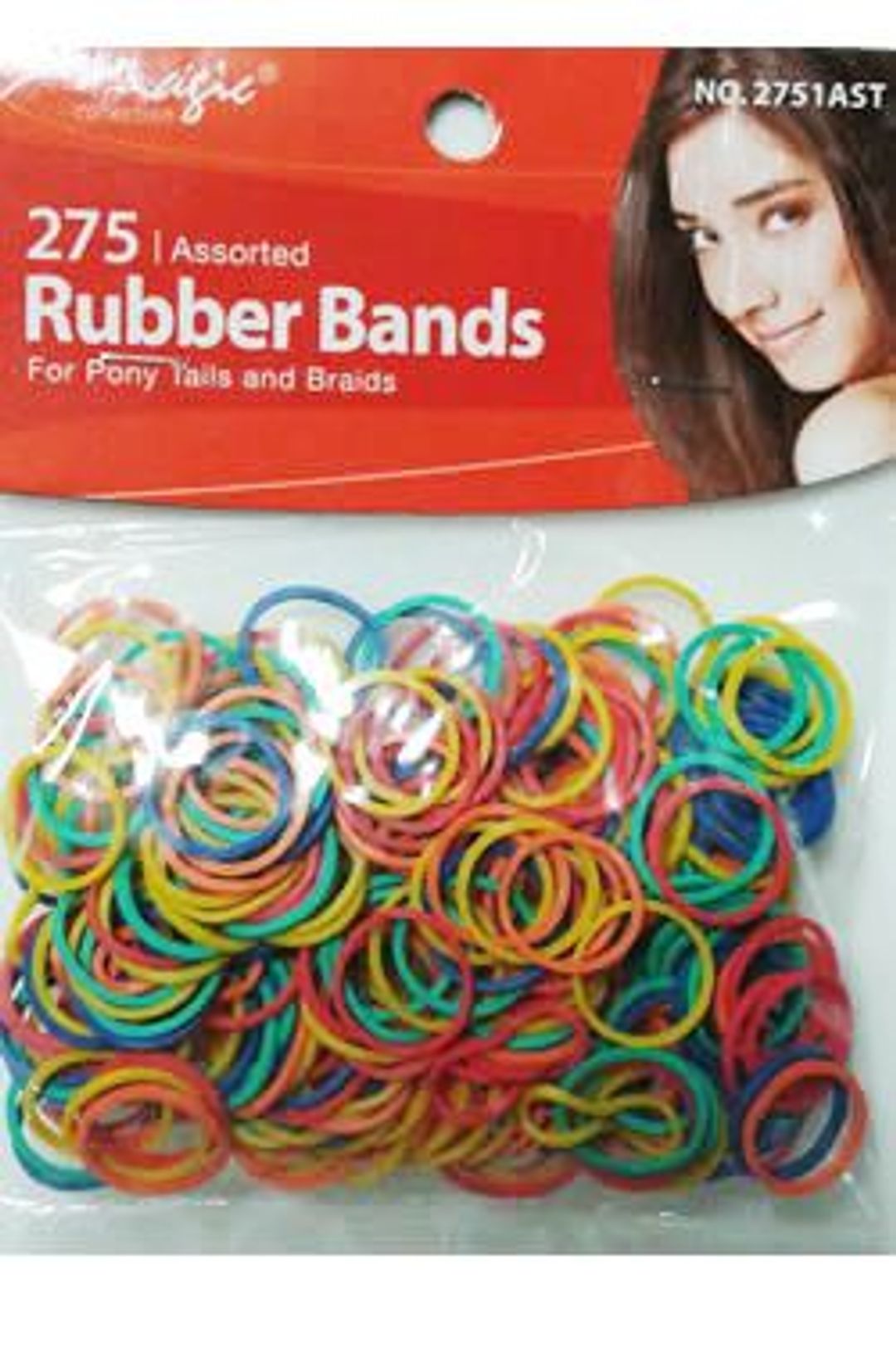 Magic Collection 275 Rubber Bands Assorted - 2751 - Assorted Colors