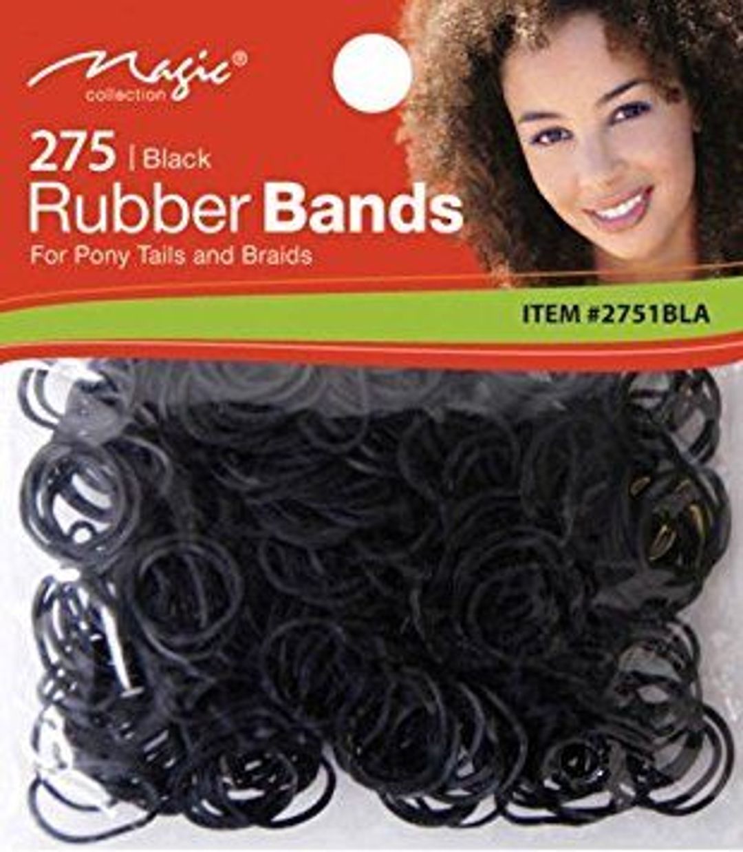Magic Collection 275 Rubber Bands Black- 2751