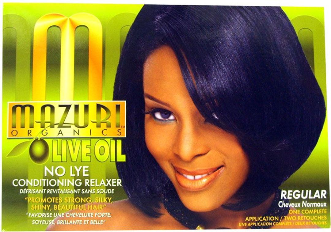 Mazuri Olive Oil No Lye Conditioning Relaxer - 1app,Regular