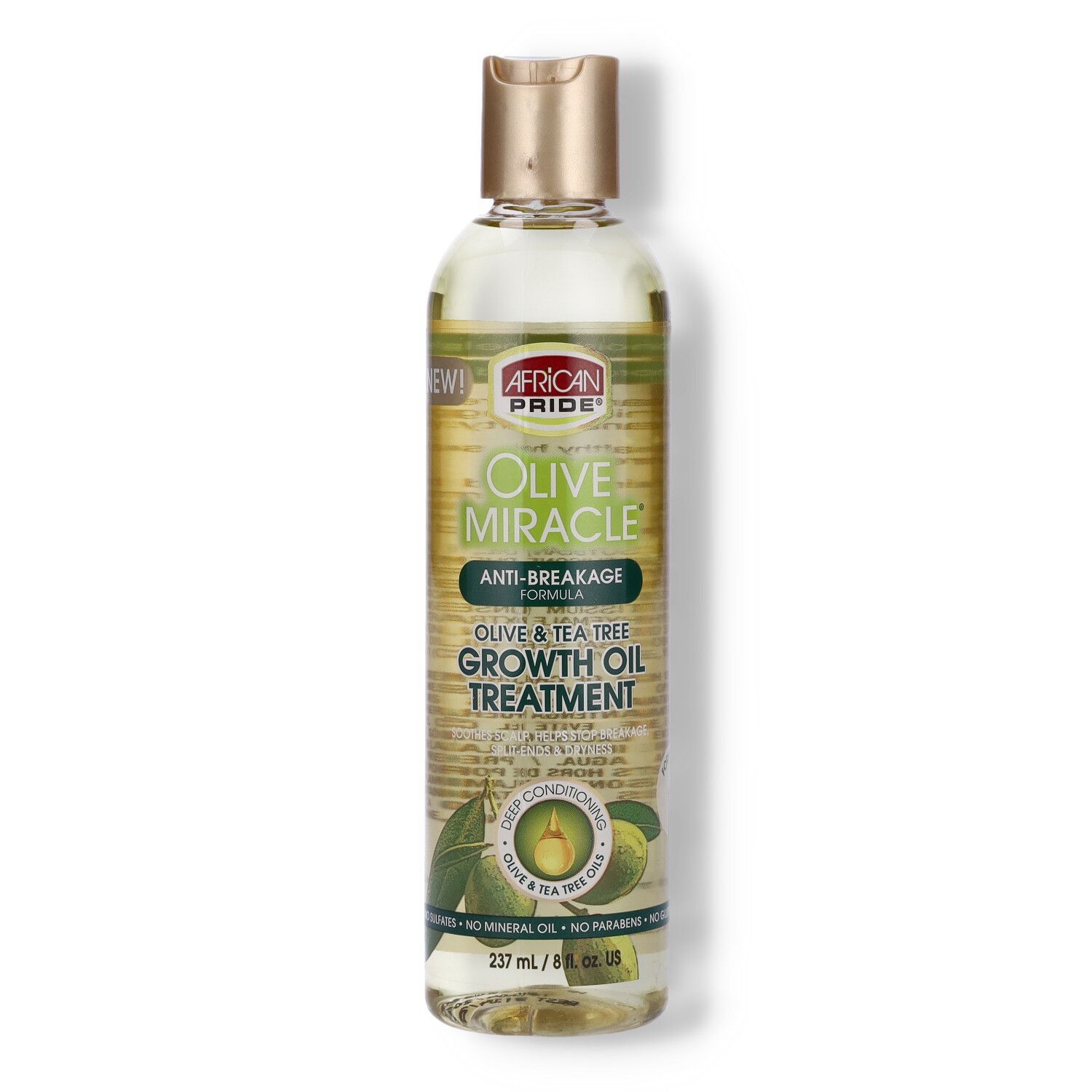 African Pride Olive Miracle Anti-Breakage Growth Oil Treatment - 237ml