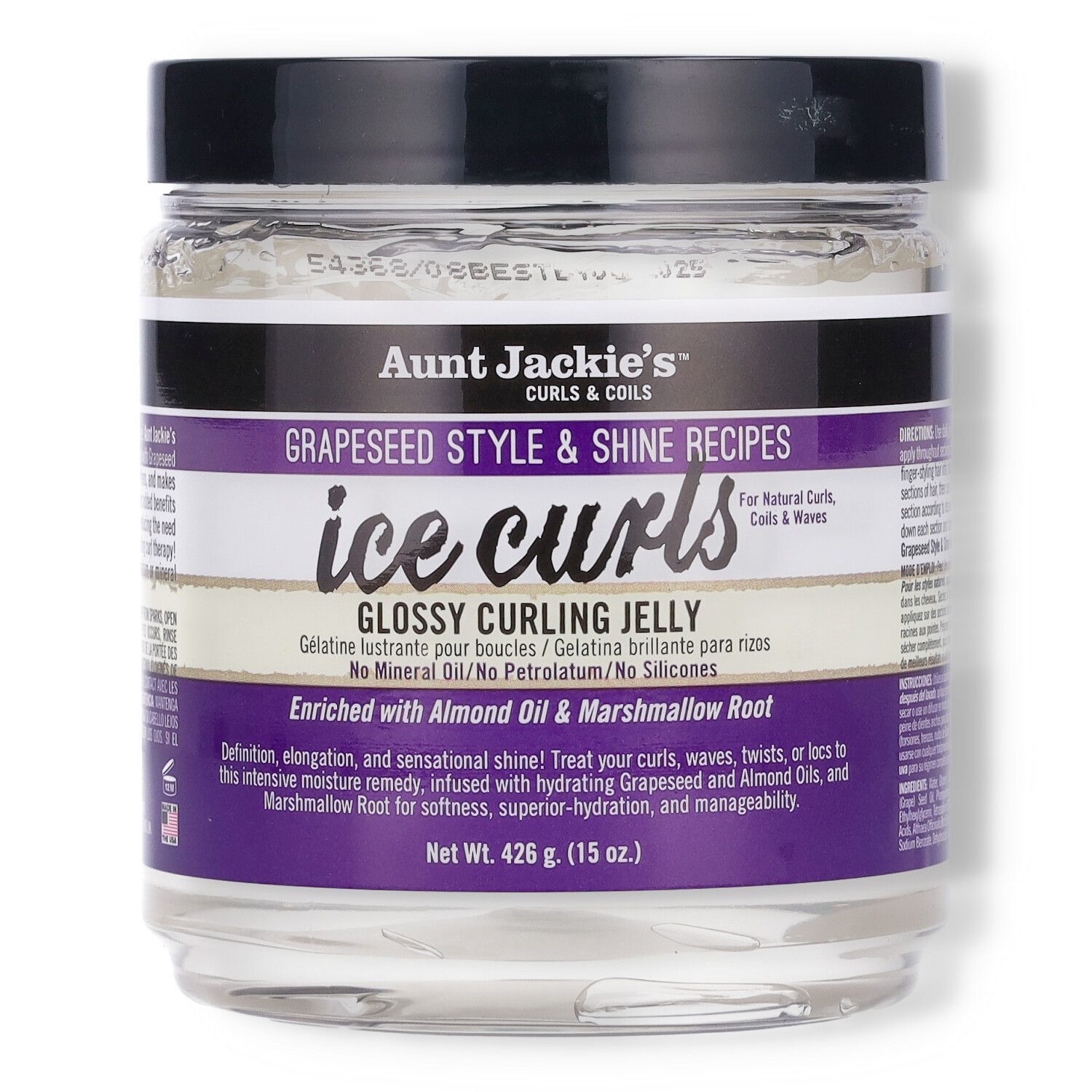 Aunt Jackie's Grapeseed Ice Curls Glossy Curling Jelly - 15oz