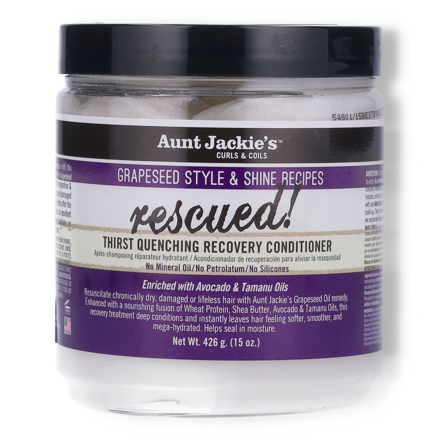Aunt Jackie's Grapeseed Rescued Thirst Quenching Recovery Conditioner - 15oz