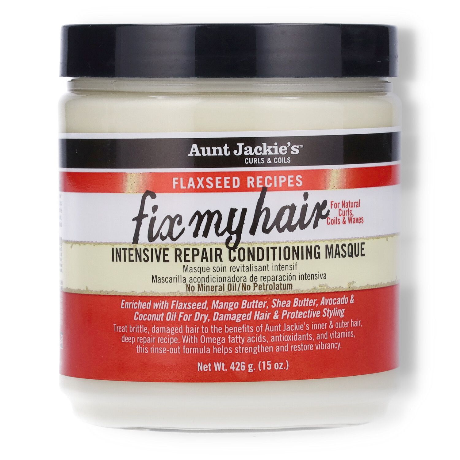 Aunt Jackie’s Fix My Hair Intensive Repair Conditioning Masque - 15oz
