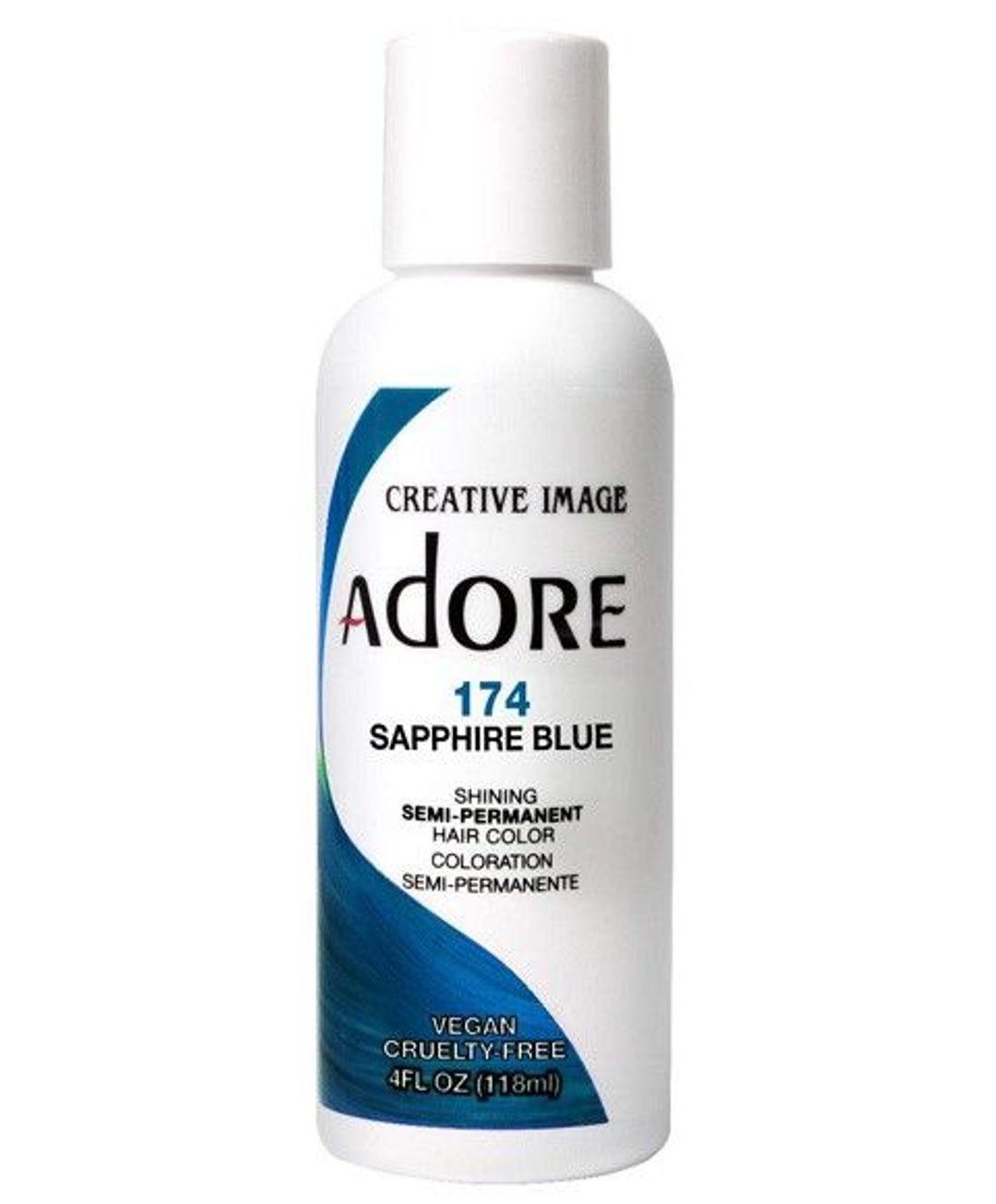 Adore Semi Permanent Hair Colour - Sapphire Blue