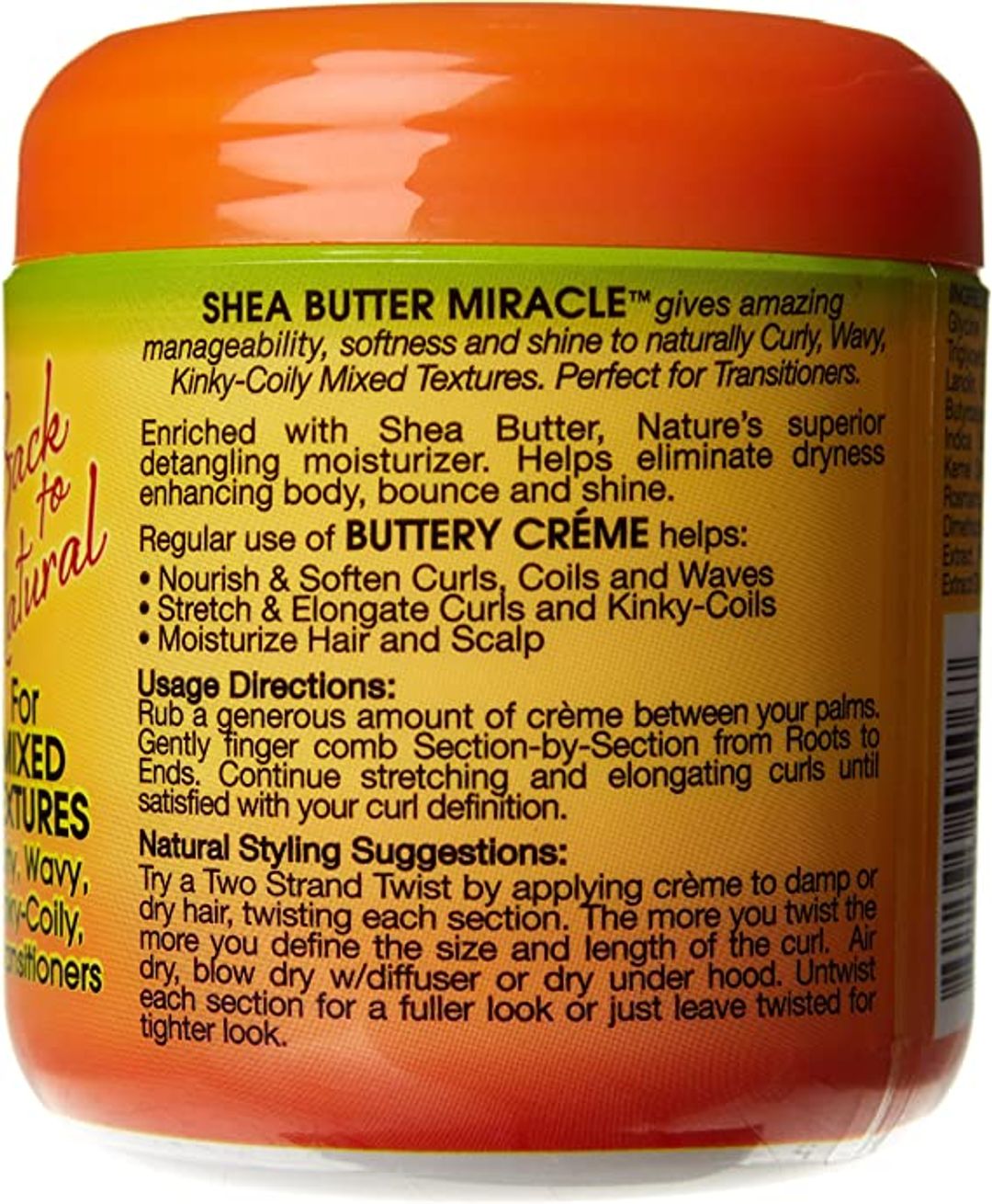 African Pride Shea Butter Miracle Buttery Creme - 170g