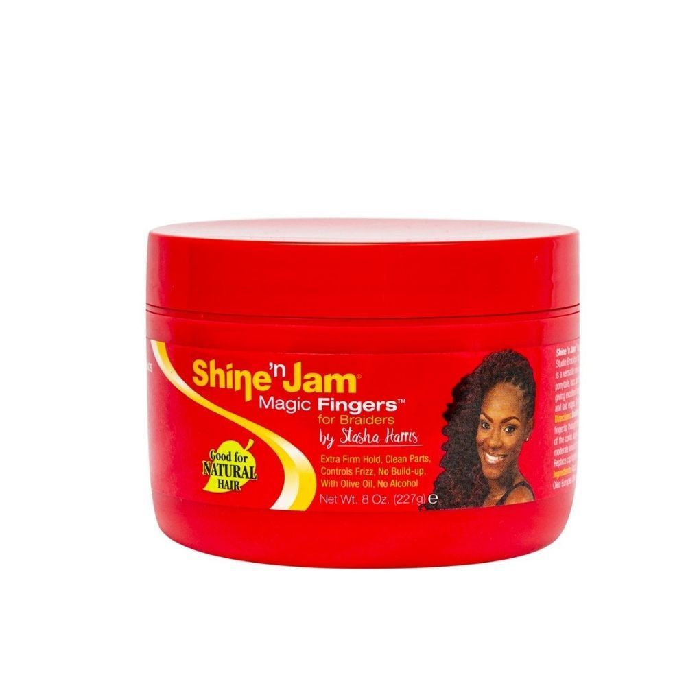 Ampro Shine 'n Jam Magic Fingers For Braiders Extra Firm Hold Gel - 8oz