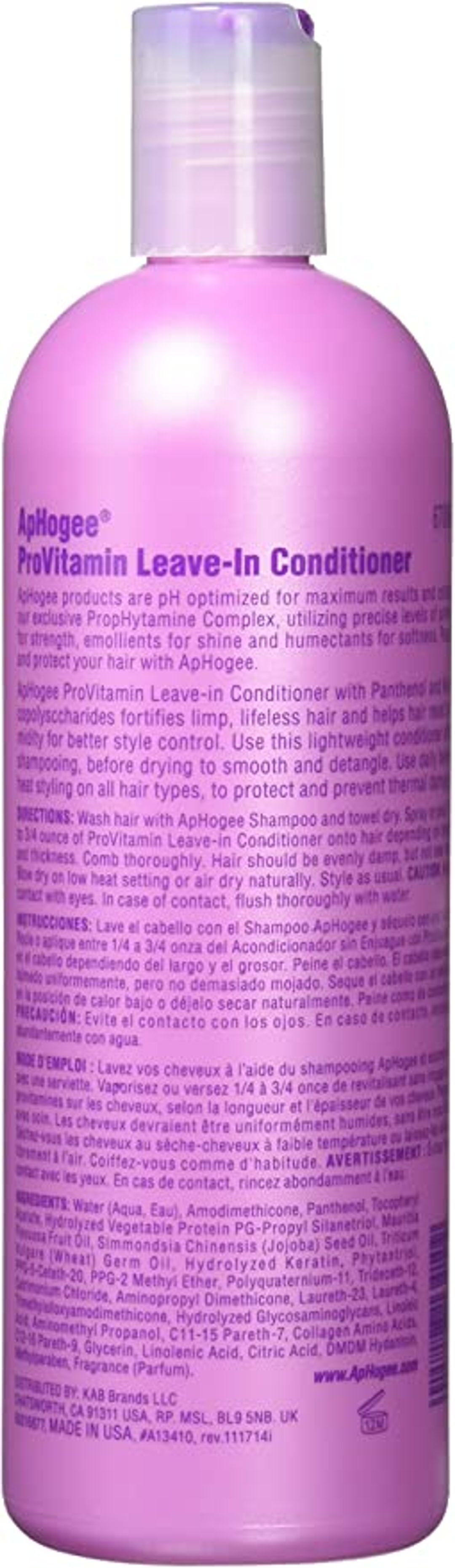 ApHogee Pro-vitamin Leave-in Conditioner - 16oz
