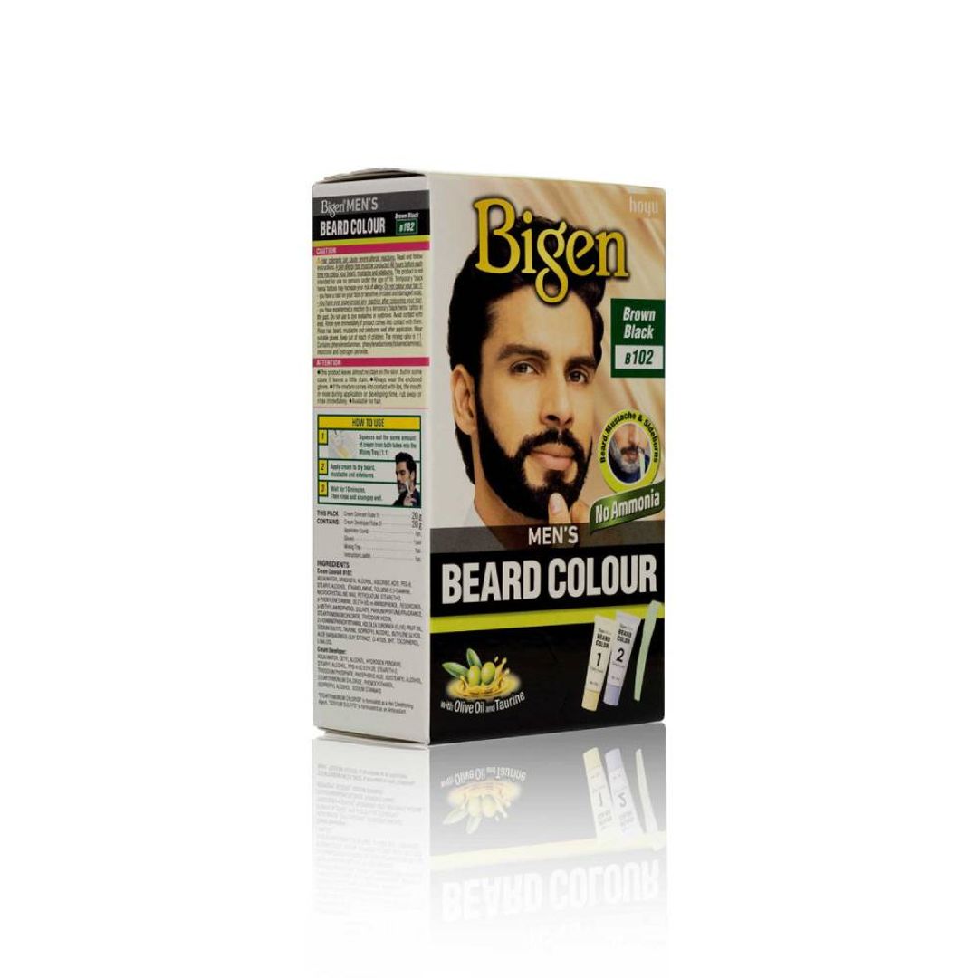Bigen Men's Beard Colour - Brown Black B102