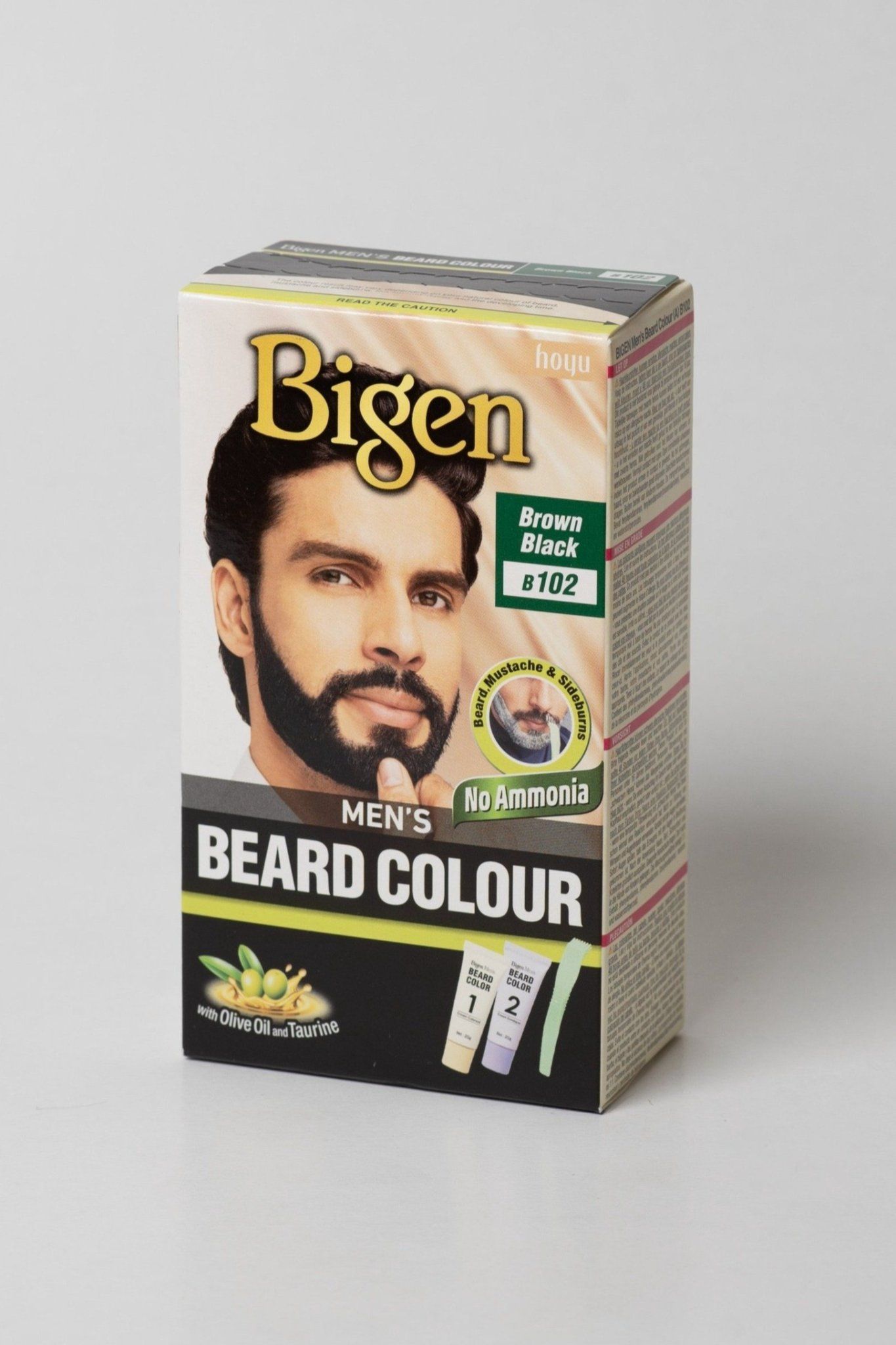 Bigen Men's Beard Colour - Brown Black B102
