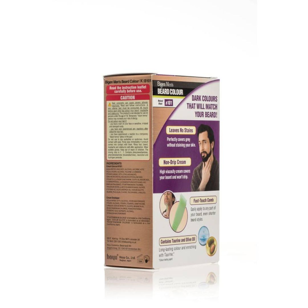 Bigen Men's Beard Colour - Natural Black B101