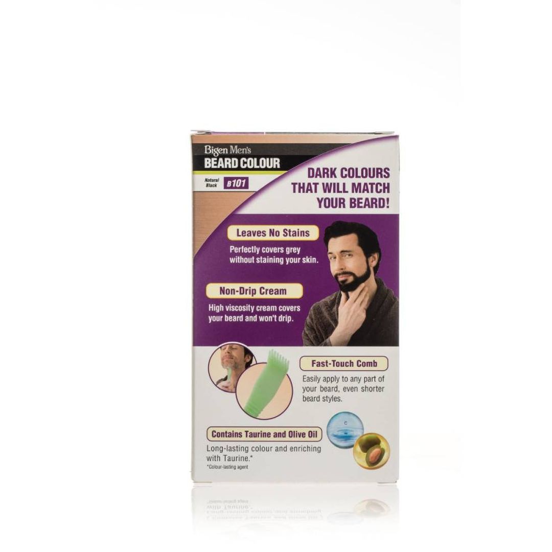 Bigen Men's Beard Colour - Natural Black B101
