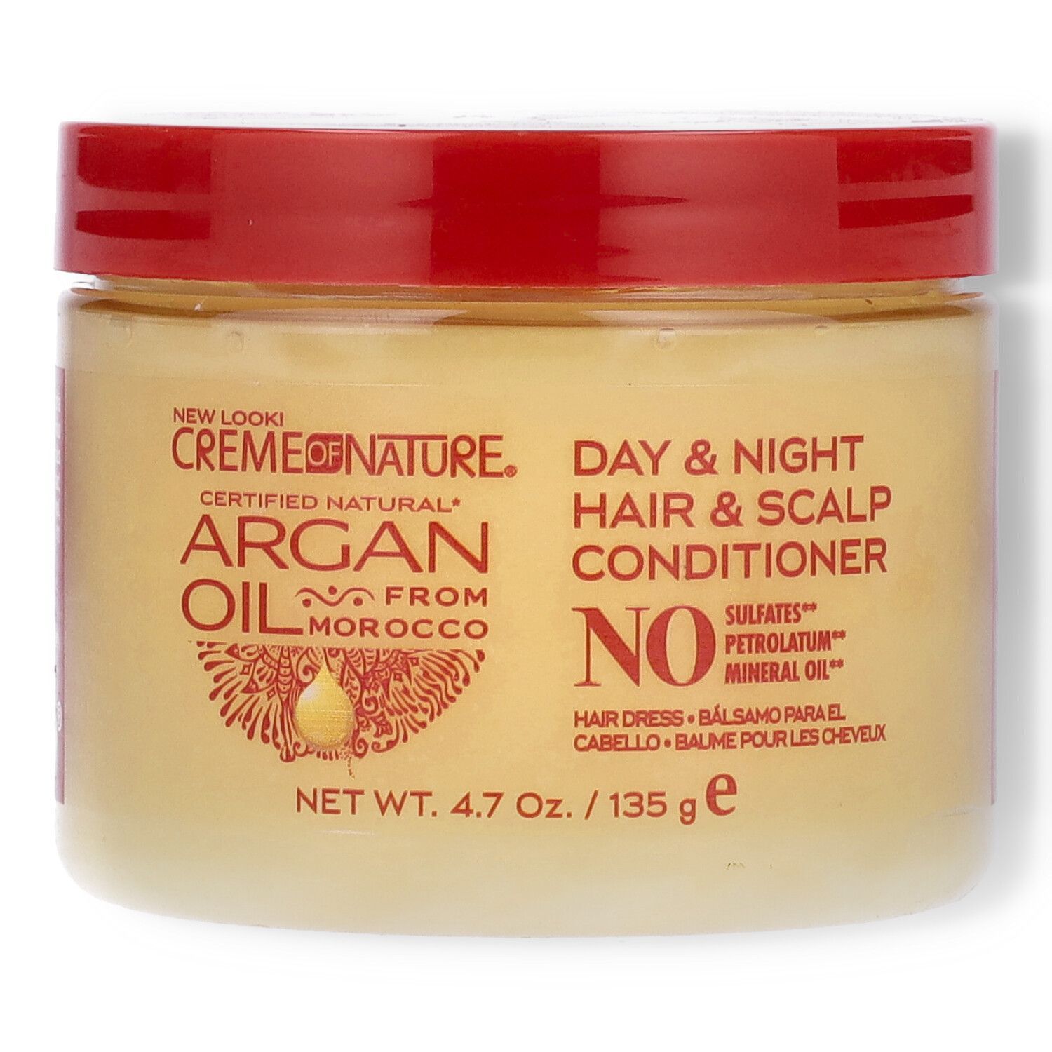 Creme Of Nature Argan Oil Day & Night Hair & Scalp Conditioner Hairdress - 4.76oz