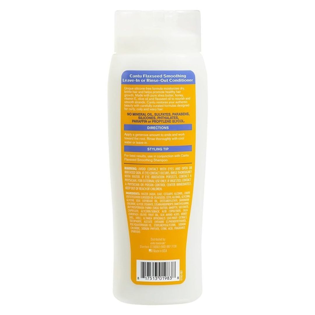 Cantu Flaxseed Smoothing Leave-In Or Rinse Out Conditioner - 400ml