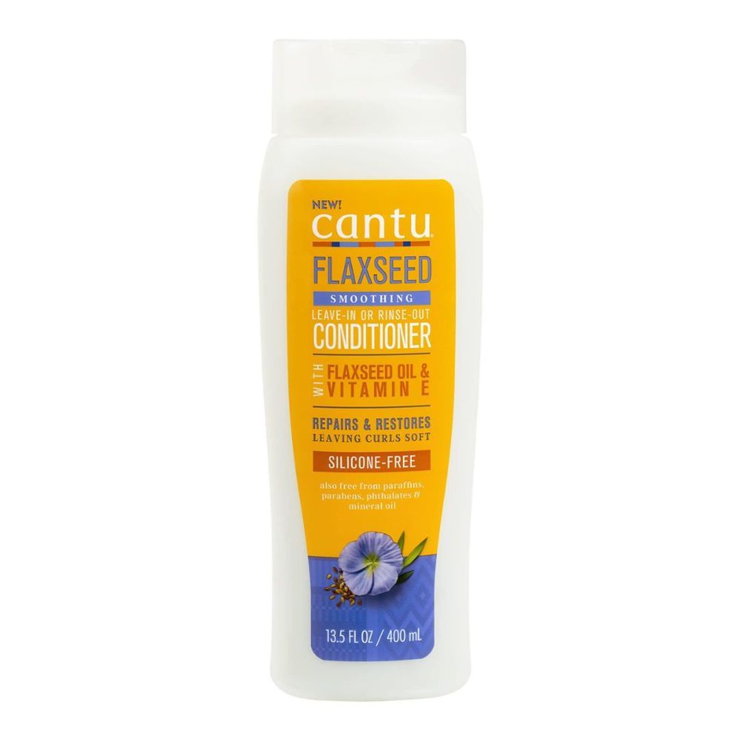 Cantu Flaxseed Smoothing Leave-In Or Rinse Out Conditioner - 400ml