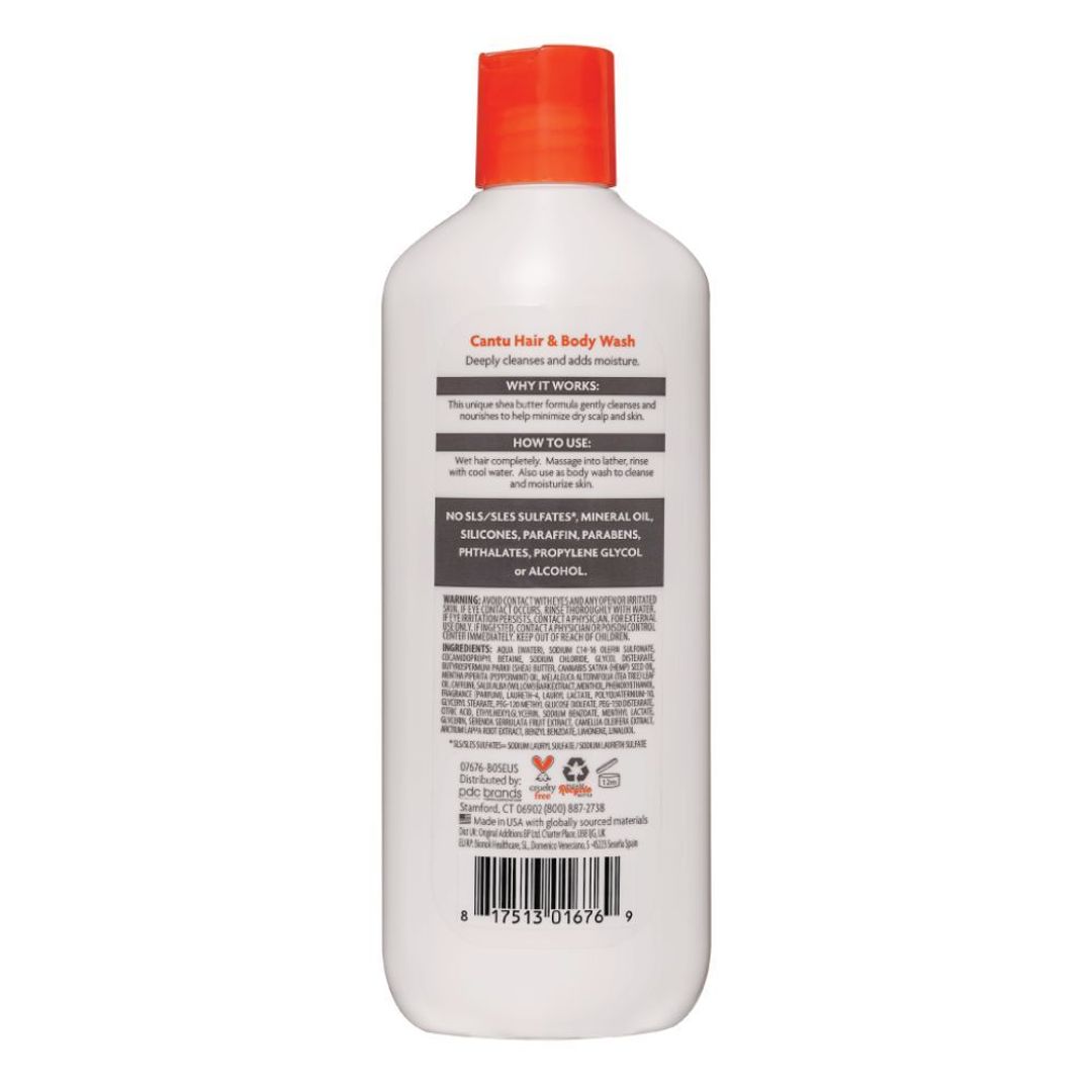 Cantu Shea Butter Men's 3 In 1 Shampoo Conditioner Body Wash - 400ml