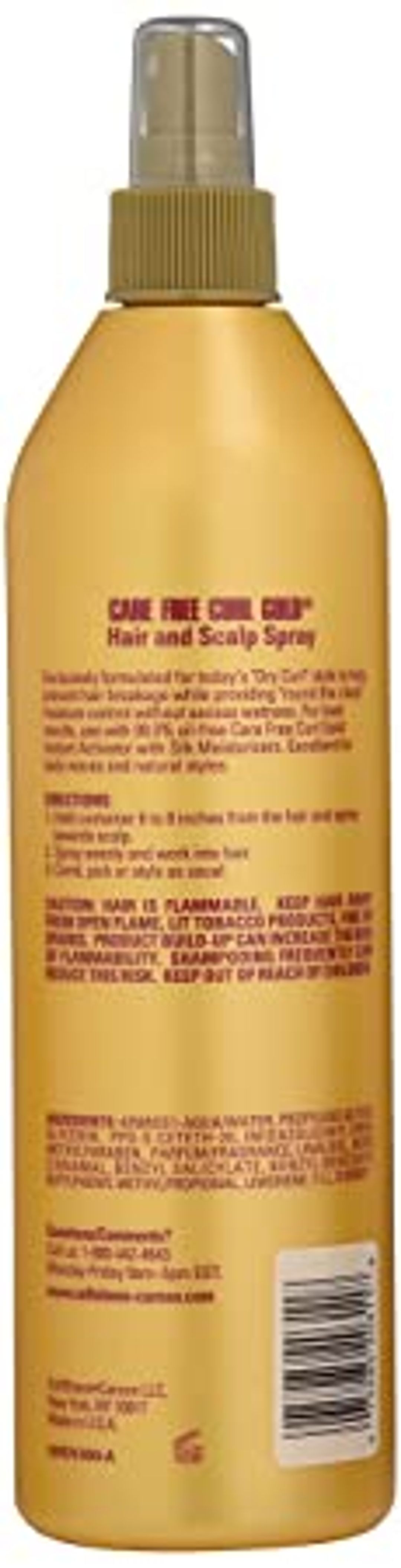 Care Free Curl Gold Hair & Scalp Spray - 16oz