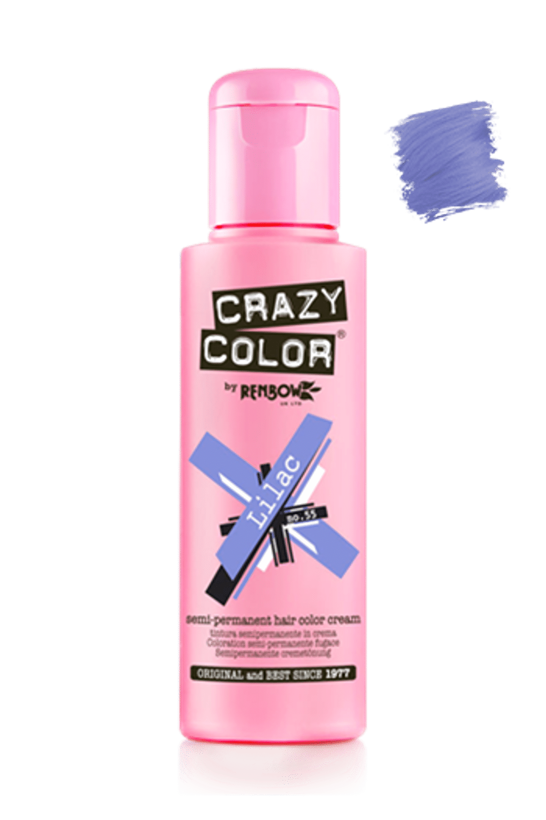 Crazy Color Semi Permanent Hair Color Cream - Lilac
