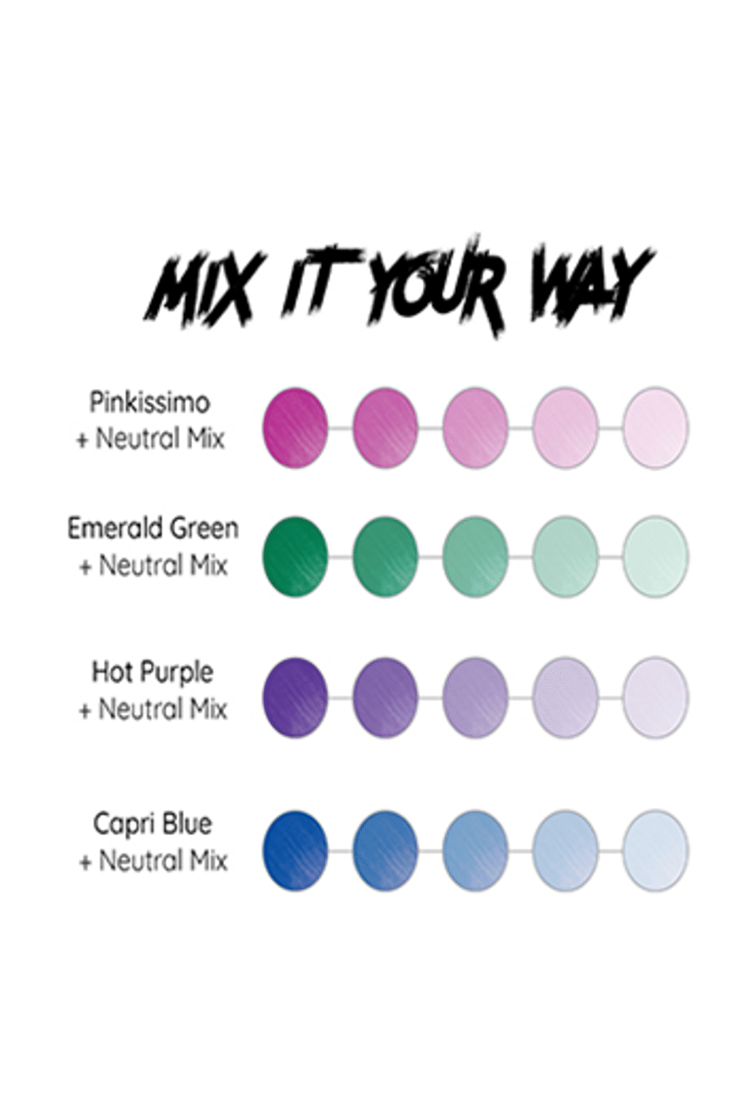 Crazy Color Semi Permanent Hair Color Cream - Neutral Mix