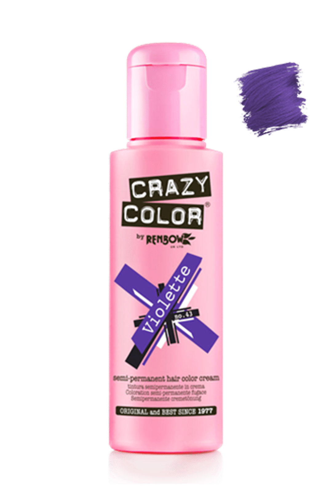Crazy Color Semi Permanent Hair Color Cream - Violette