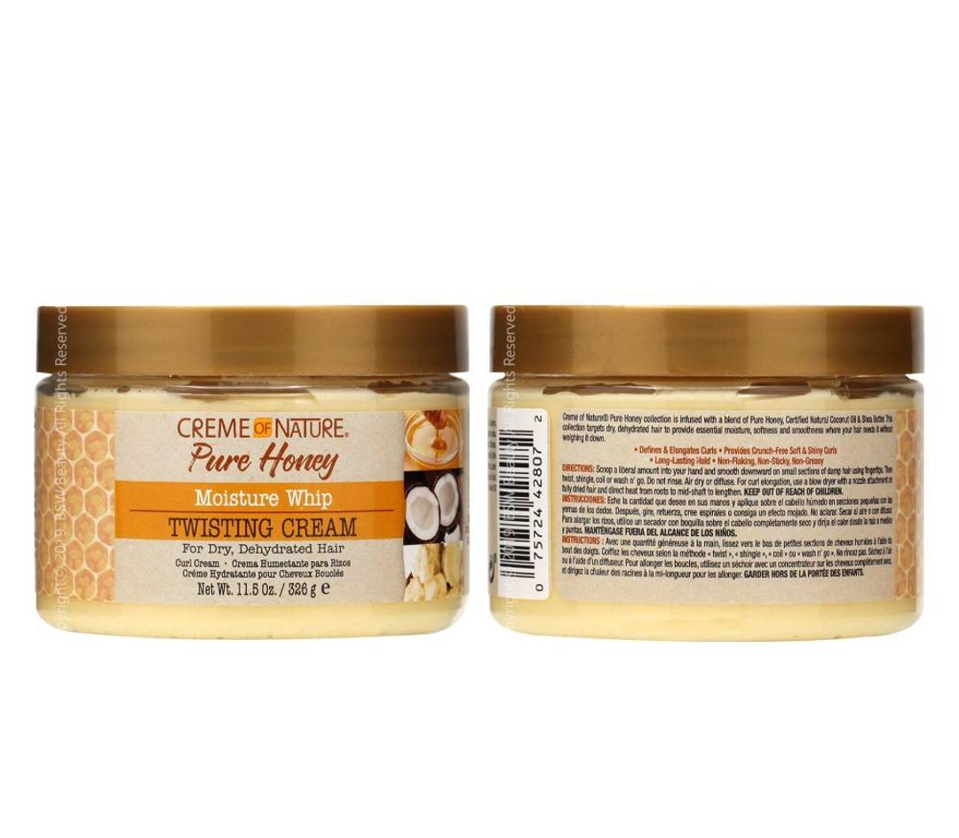 Creme Of Nature Pure Honey Moisture Whip Twisting Cream - 11.5oz