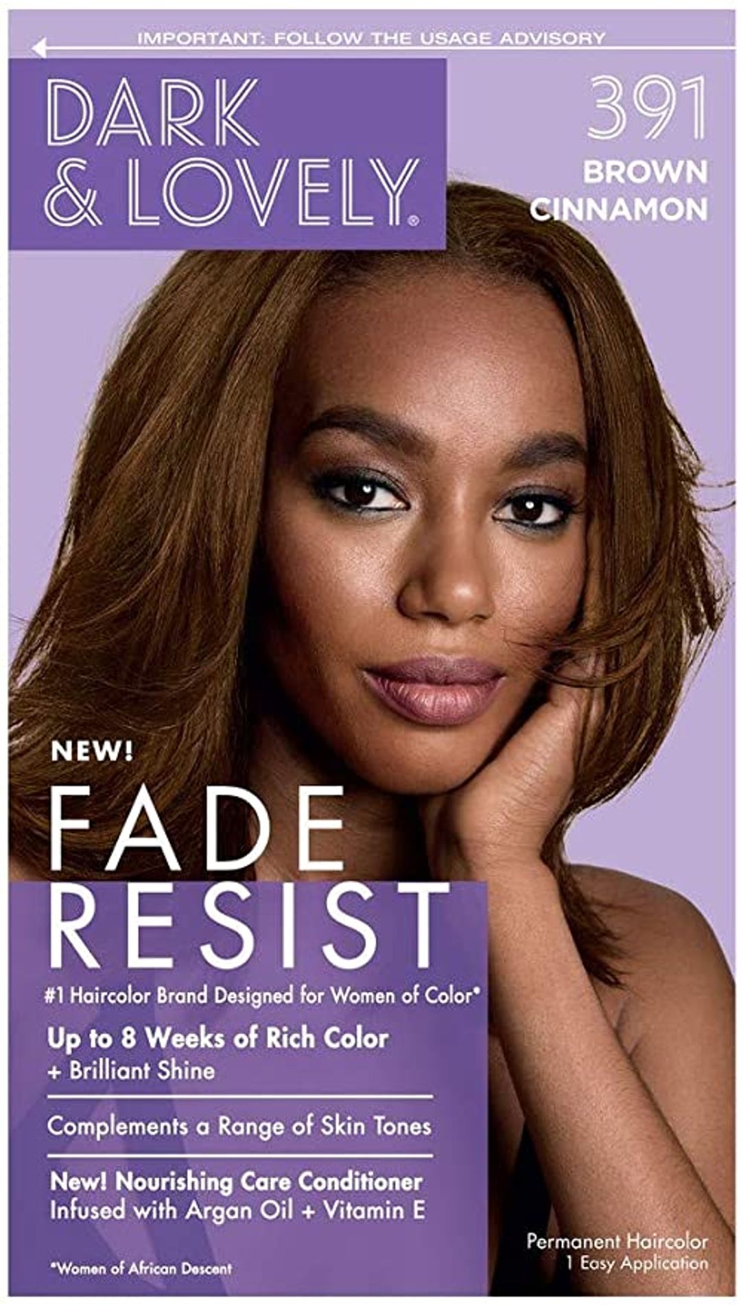 Dark and Lovely Fade Resistant Rich Conditioning Hair Color - Brown Cinnamon,391
