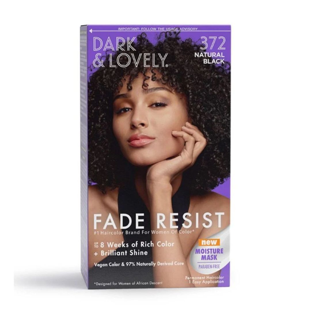 Dark and Lovely Fade Resistant Rich Conditioning Hair Color - Natural Black,372