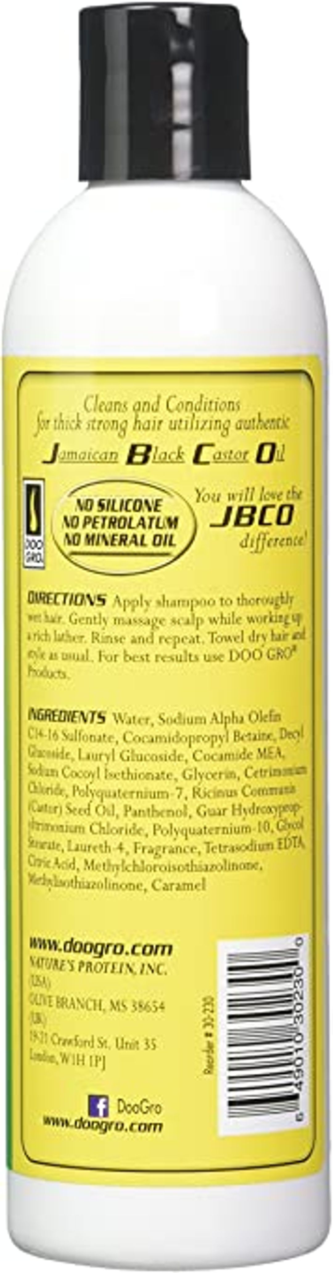 Doo Gro Jamaican Black Castor Oil Sulfate Free Conditioning Shampoo - 10oz