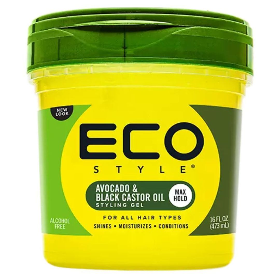 Eco Styler Black Castor And Avocado Oil Gel - 16oz