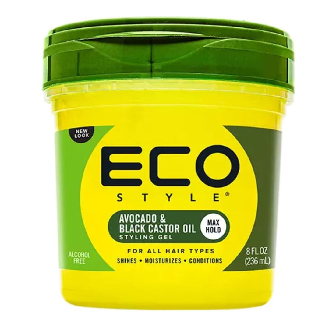 Eco Styler Black Castor And Avocado Oil Gel - 8oz