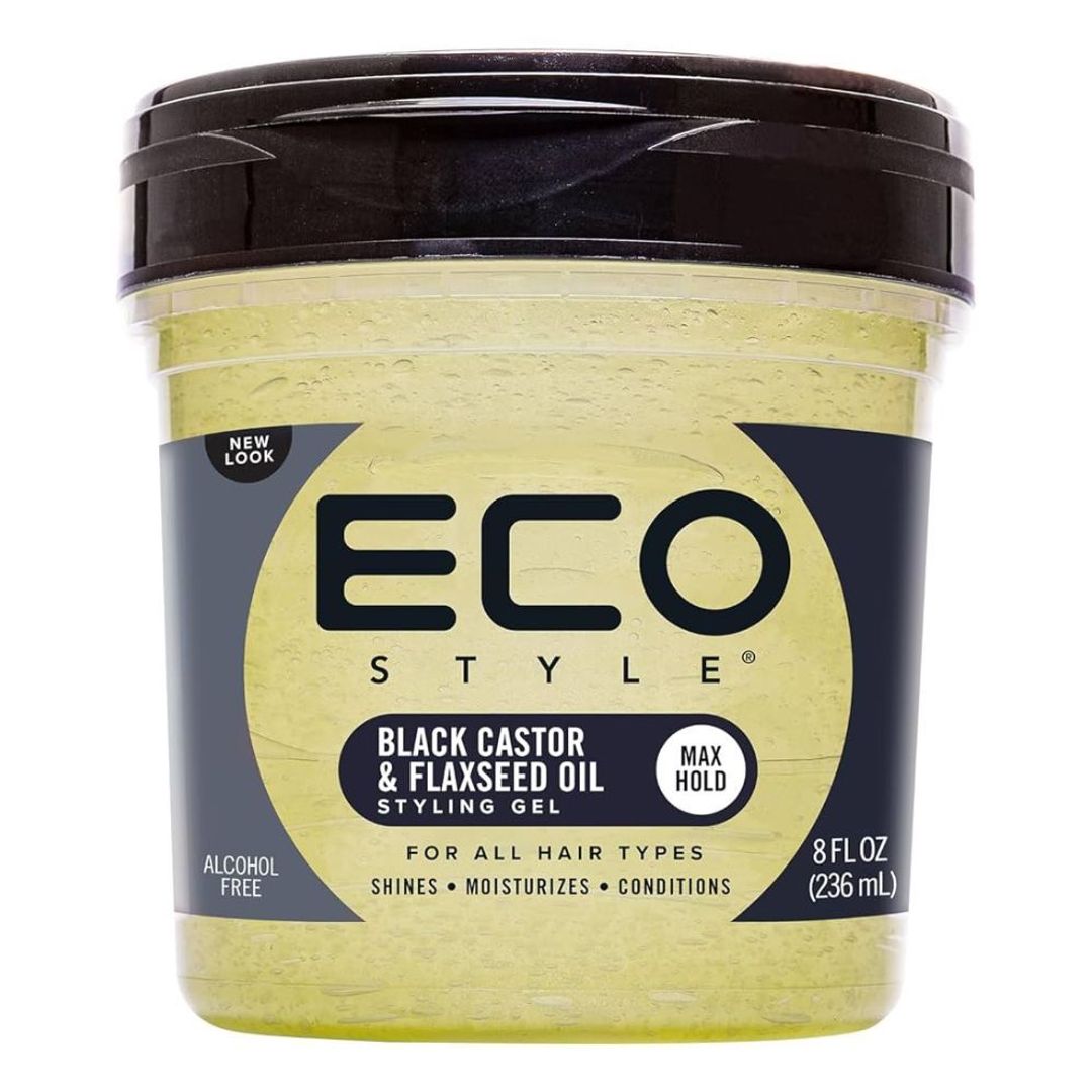 Eco Style Black Castor & Flaxseed Oil Styling Gel - 8oz