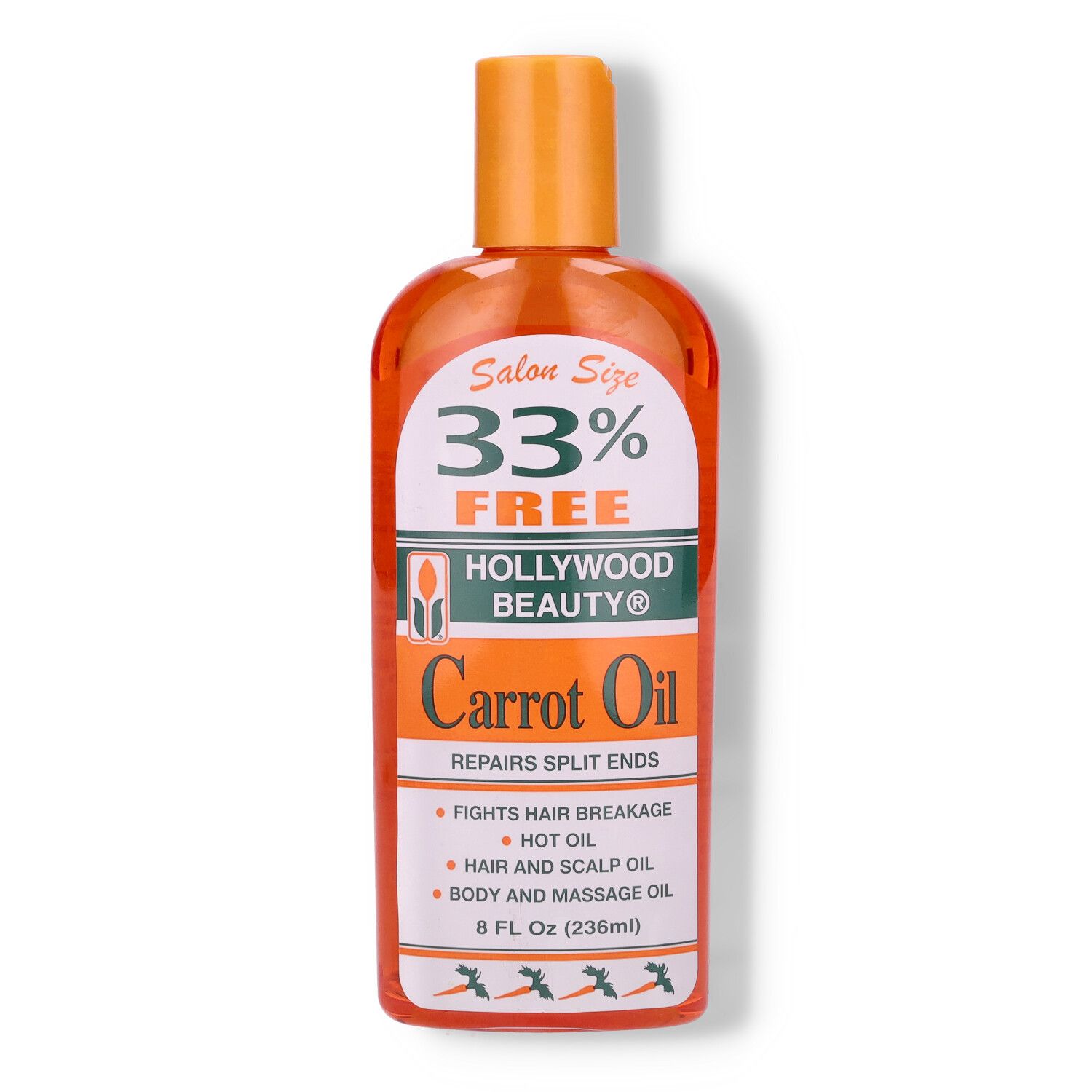 Hollywood Beauty Carrot Oil Repairs Split Ends - 8oz