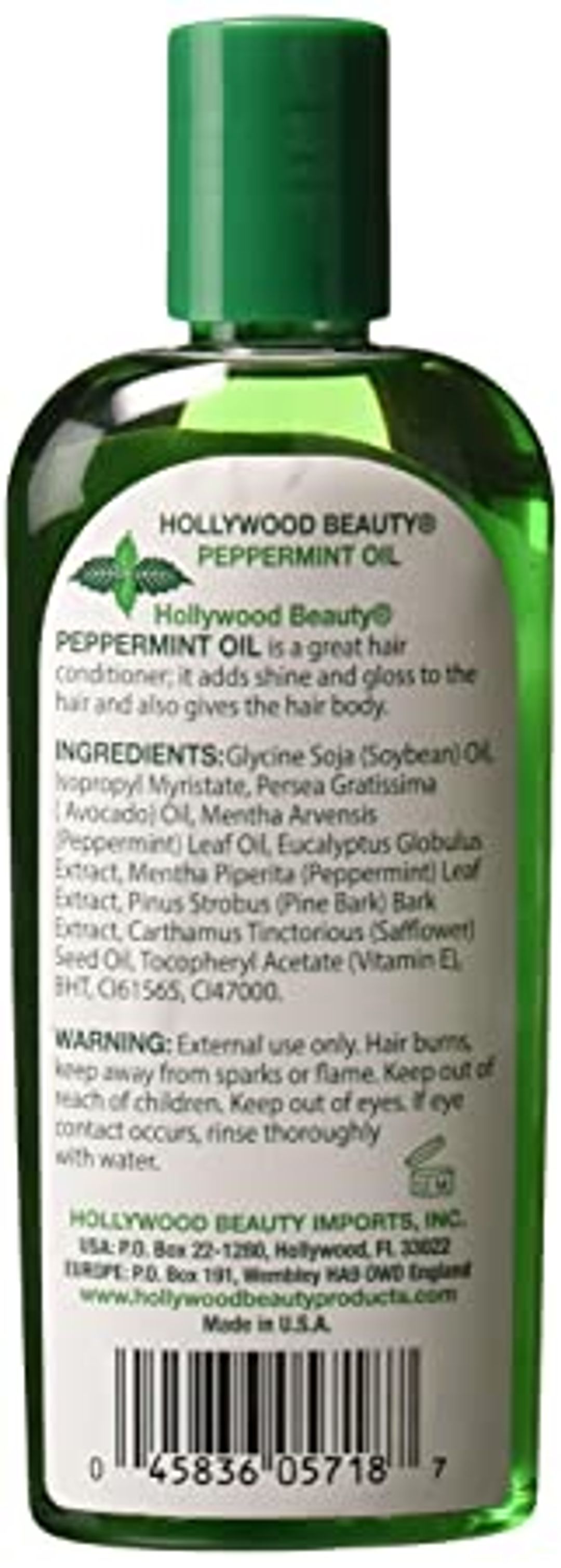 Hollywood Beauty Peppermint Oil - 8oz